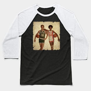 Dave Cowens and Julius Erving in 1976 Baseball T-Shirt